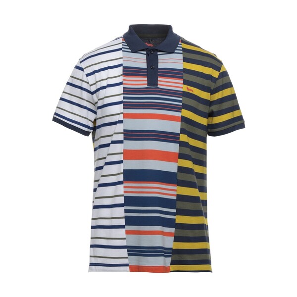 【送料無料】 ハーモント & ブレイン メンズ Tシャツ トップス Polo shirts Blue|asty