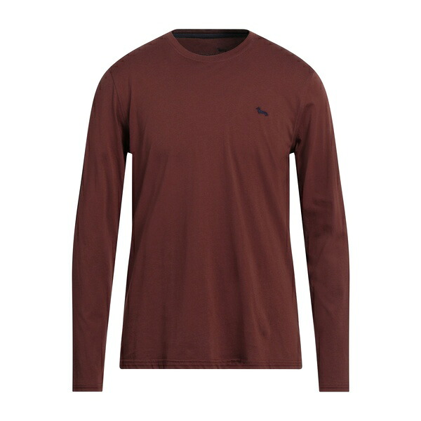 【送料無料】 ハーモント \u0026 ブレイン メンズ Tシャツ トップス T-shirts Brown