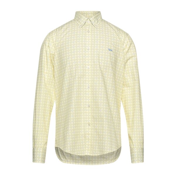 【送料無料】 ハーモント & ブレイン メンズ シャツ トップス Shirts Yellow|asty