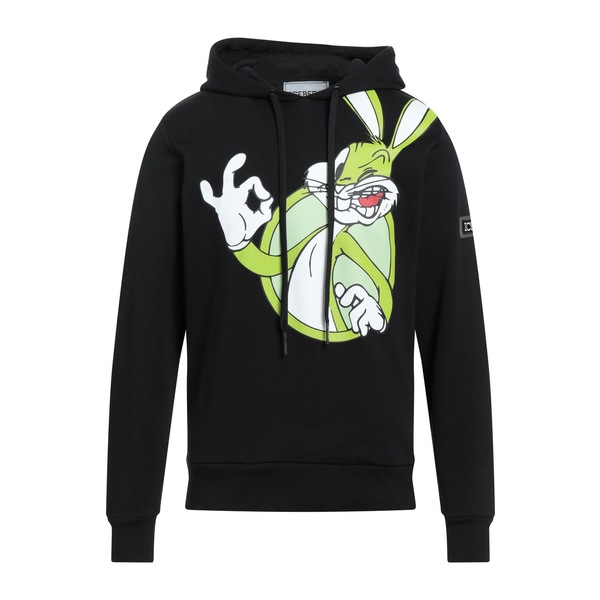 【送料無料】 アイスバーグ メンズ パーカー・スウェットシャツ アウター Sweatshirts Black｜asty