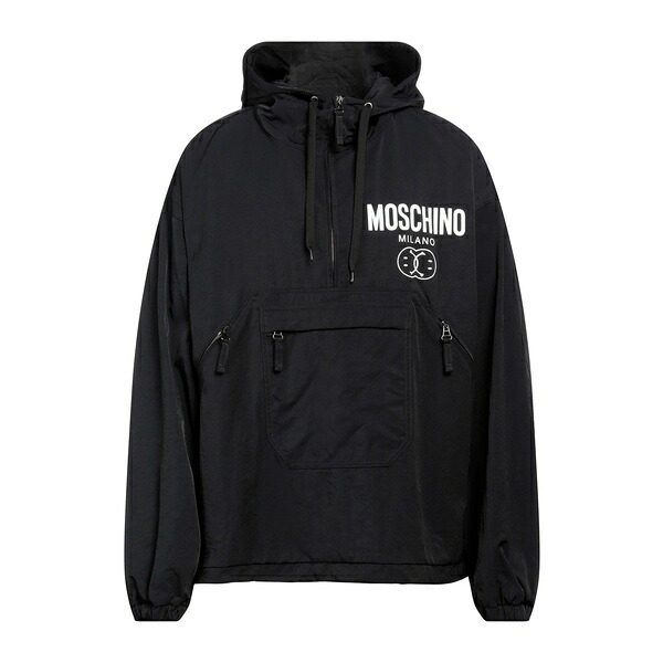 【送料無料】 モスキーノ メンズ ジャケット&ブルゾン アウター Jackets Black|asty
