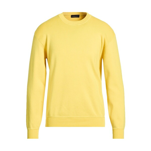 【貨物輸送無料】 ロベルトコリーナ メンズ 編み物\u0026プルオーバー アウター Sweaters Yellow