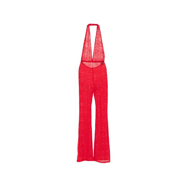 アルケミー レディース 衣装 トップス Lace jumpsuit Red