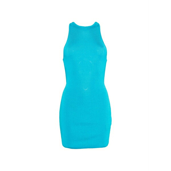 イサ ボルダー レディース ワンピース トップス Crew-neck mini dress Blue|asty