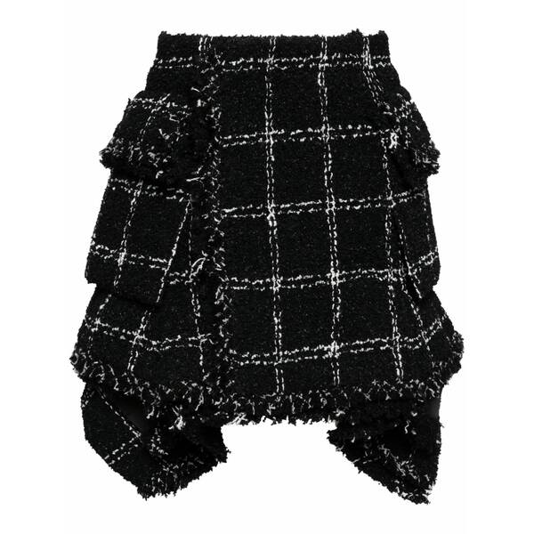サカイ レディース スコート ボトムス Asymmetric tweed skirt Black