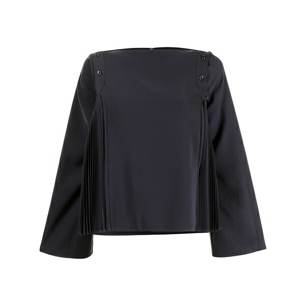 アディアム レディース シャツ トップス Peony crepe top Blue｜asty