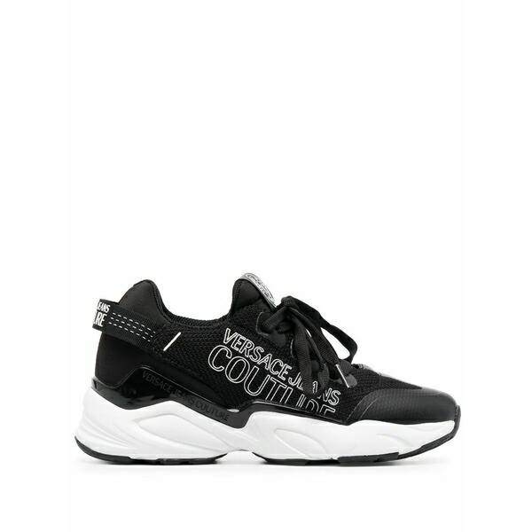 ベルサーチ レディース スニーカー シューズ Logo-print lace-up sneakers Black