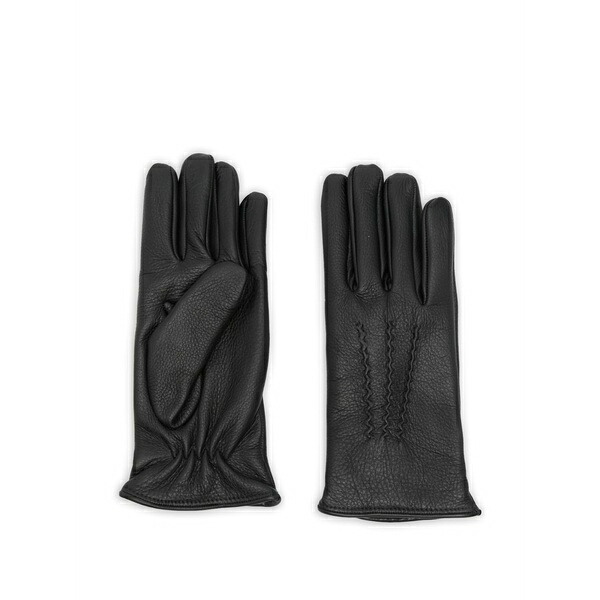 ラルディーニ メンズ グローブ 付属物 Deerskin stitched gloves Black