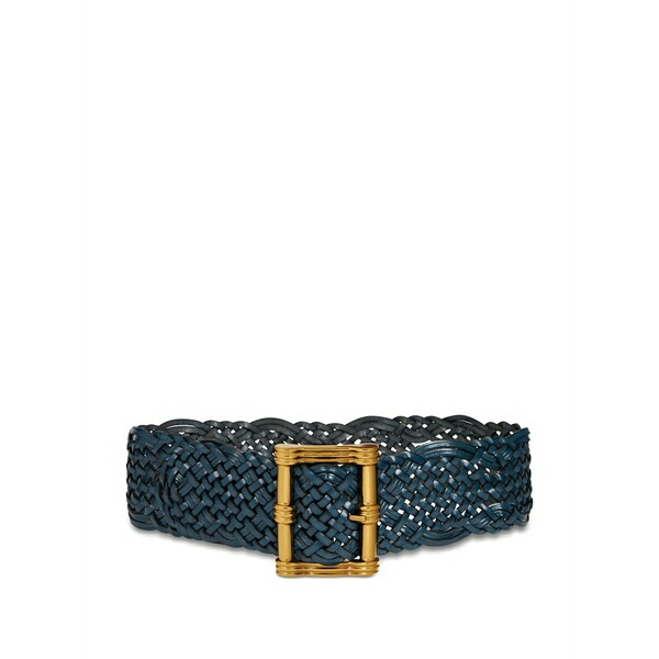 エトロ レディース 三尺帯 添え物 Woven leather belt Blue