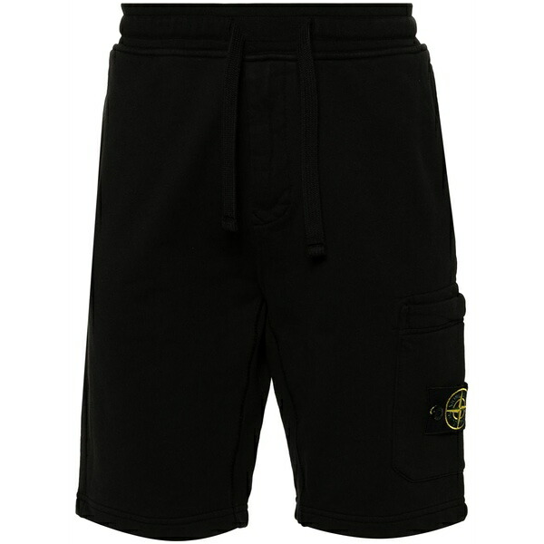 ストーンアイランド メンズ 心地好いズボン下 ボトムス Cargo-pockets bermuda shorts Black