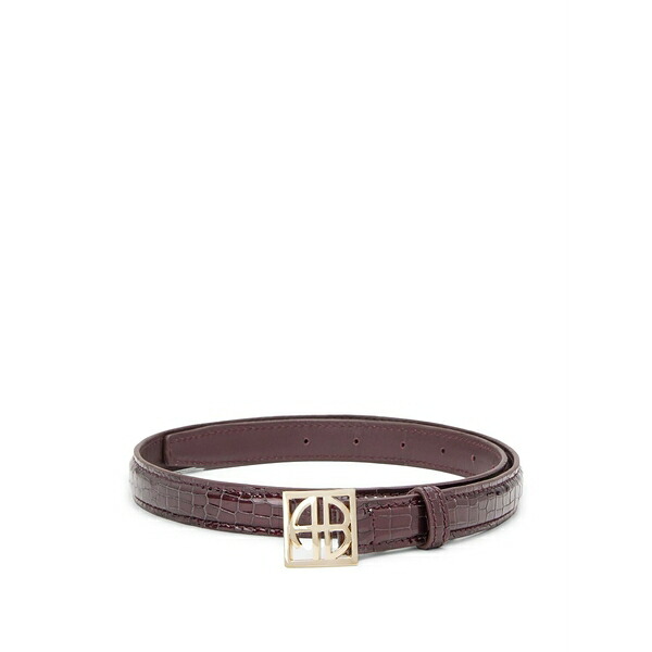 アニービン レディース 三尺帯 付属物 Leather belt Red