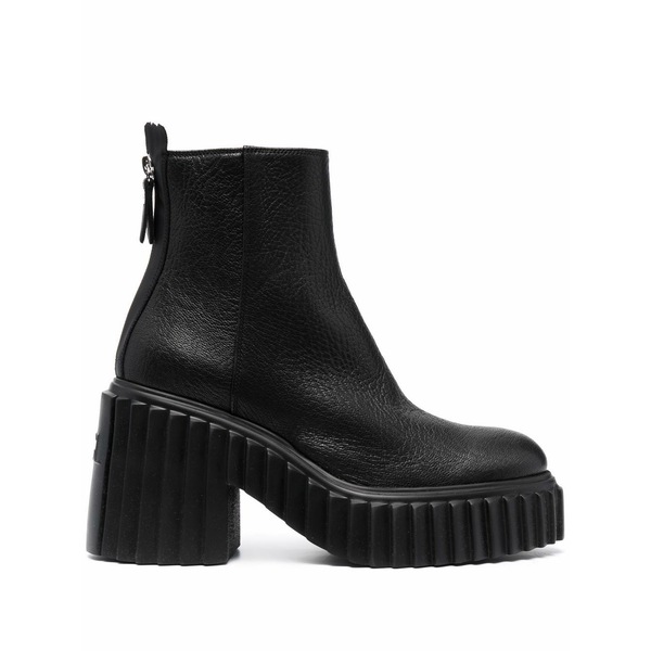エージーエル レディース ブーツ シューズ Ridged sole platform boots Black