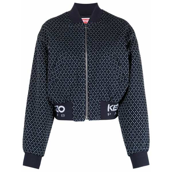 ケンゾー レディース 上衣＆上衣 アウター Sashiko stitch embroidered bomber jacket Blue