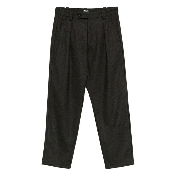 アーペーセー メンズ 心地好いズボン下 ボトムス Pleated trousers Black