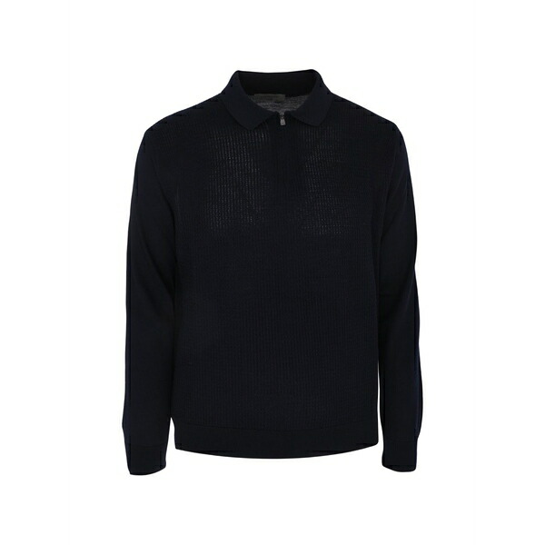 コルネリアーニ メンズ スポーツシャツ トップス Knitted polo Blue