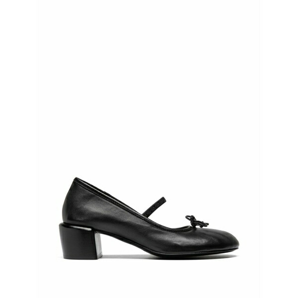 オフィチーネ 創作的 レディース スリッポン・ローファー シューズ Flore bow-strap loafers Black