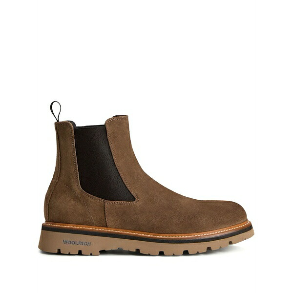 羊毛 分限者 メンズ ブーツ シューズ Chelsea boots Brown