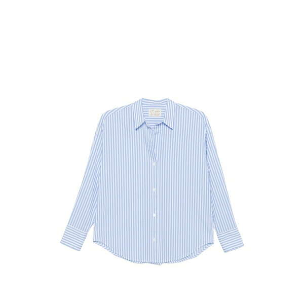 エムシーツーセイントバース レディース プルオーバー トップス Striped long-sleeve shirt Blue