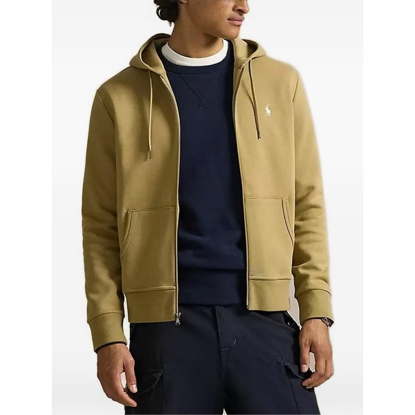 ラルフローレン メンズ パーカー・スウェットシャツ アウター Full-zip hoodie Neutrals|asty