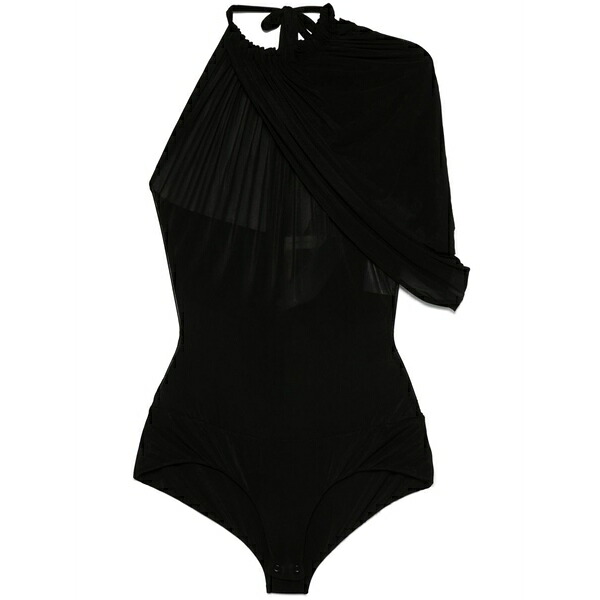 マグダ・ブトリム レディース カットソー トップス Cape-effect halterneck bodysuit Black