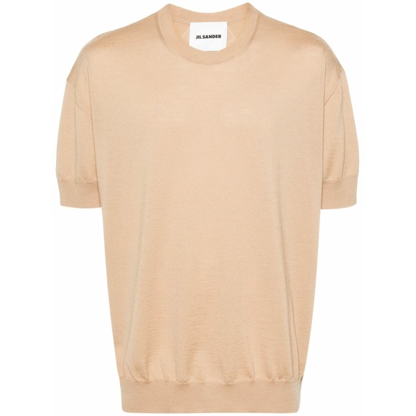 ジル・サンダー メンズ 編み物\u0026スウェーター アウター Short-sleeve wool jumper Neutrals