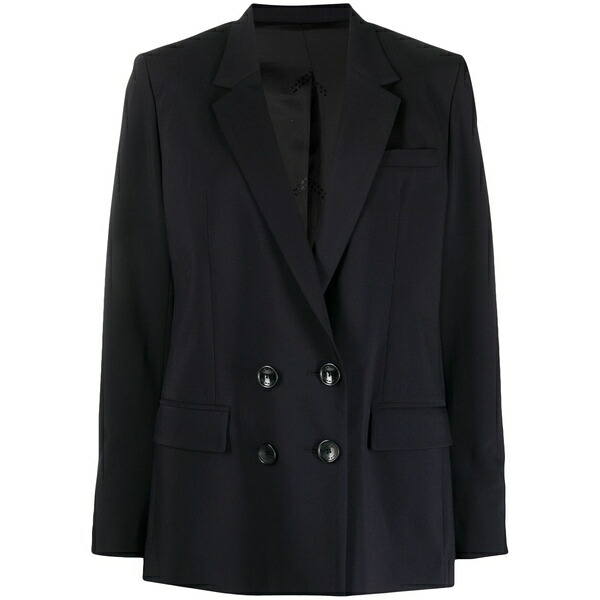 イザ呼びりん マラン レディース 上衣＆上衣 アウター Manelle double-breasted blazer Black