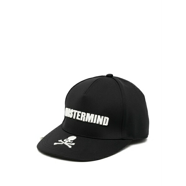 お師匠さん肝ったま 世界 メンズ 鳥打ち帽 付属物 Logo-embroidered cap Black