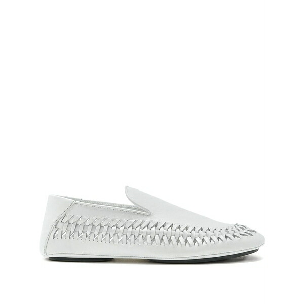 プロエンザショラー レディース スリッポン・ローファー シューズ Whip braided leather loafers White