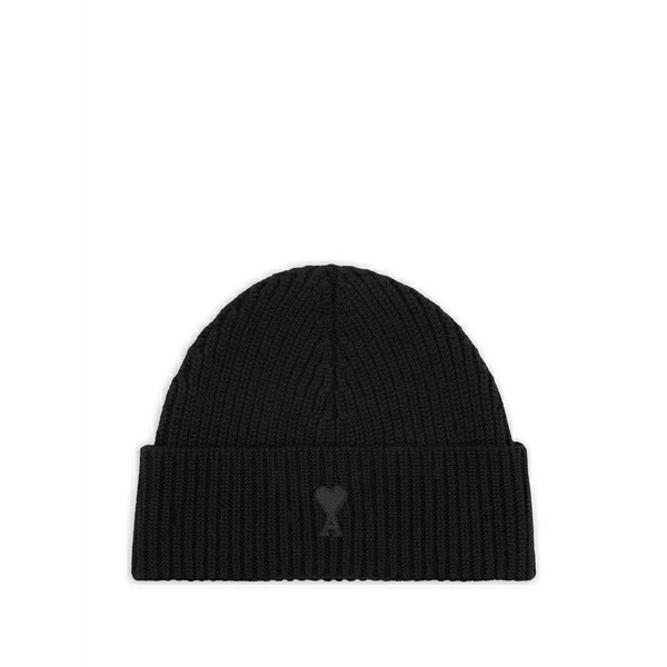 意中の女 メンズ かぶり笠 付属品 Ami de coeur wool beanie Black