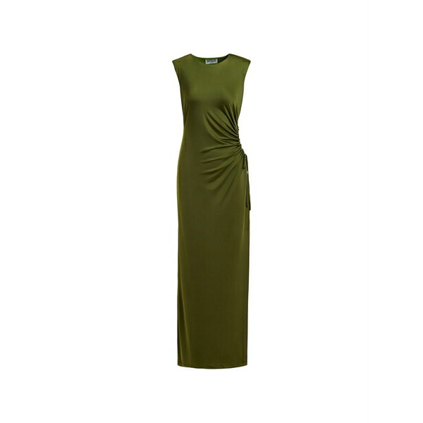 エッセンシャルアントワープ レディース 衣装 トップス Fitted sleeveless dress with ruched cut-out detail Green