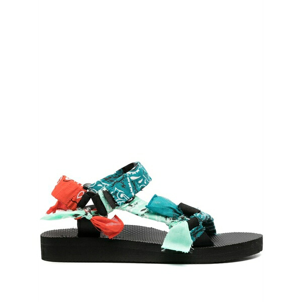 アリゾナラブ レディース サンダル シューズ Trekky mix bandana-print sandals Blue｜asty