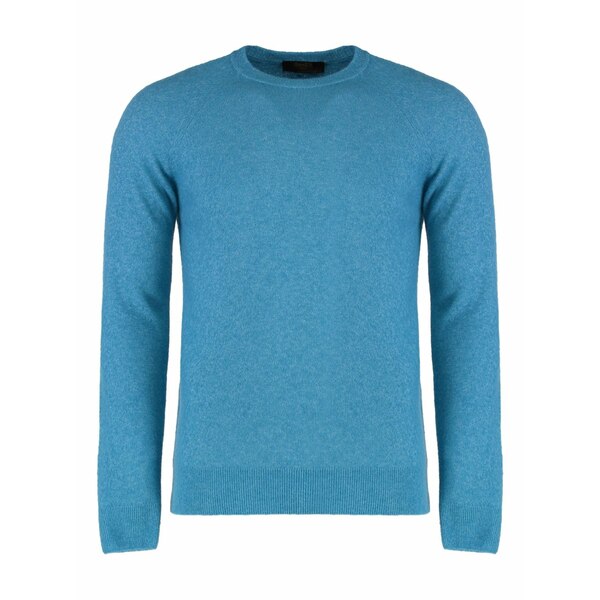ムーレー メンズ 編み物\u0026プルオーバー アウター Ribbed crew-neck sweater Blue