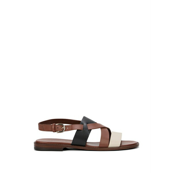ドンカルズ レディース サンダル シューズ Multi-strap leather sandals Brown