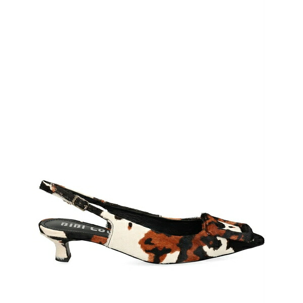 ビビロウ レディース パンプス シューズ Buckle slingback pumps White