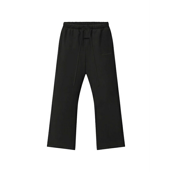 エフオージーエッセンシャルズ メンズ 心地好いズボン下 ボトムス Embroidered track pants Black