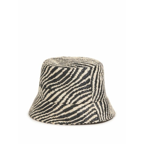 マルニ レディース 帽子 アクセサリー Wavy-pattern bucket hat Black|asty