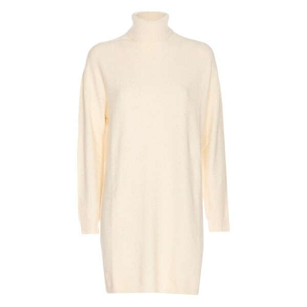 リュージョー レディース ワンピース トップス High-neck sequin short dress White｜asty