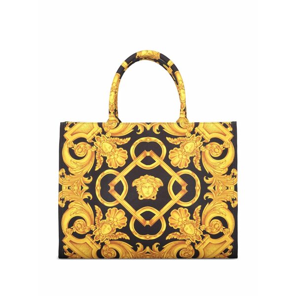 ヴェルサーチ レディース トートバッグ バッグ Medusa barocco tote bag Black