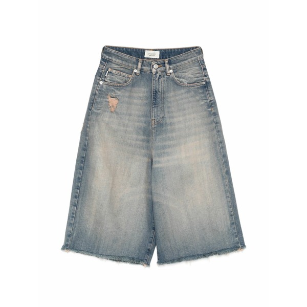 ヴィコロ レディース 心地好いズボン下 ボトムス Carola frayed shorts Blue