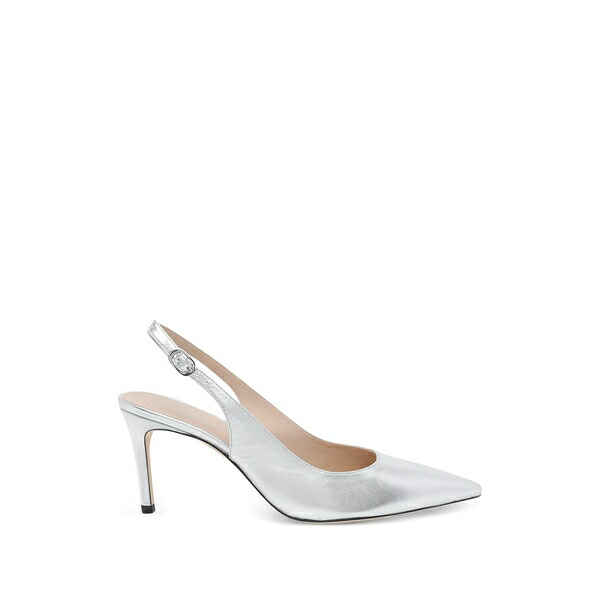 スチュアート ワイツマン レディース パンプス シューズ Power 75 buckle slingback pumps Silver