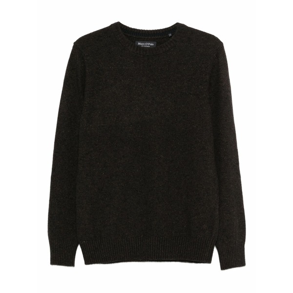 マルコポーロ メンズ 編み物\u0026プルオーバー アウター Crew-neck sweater Brown