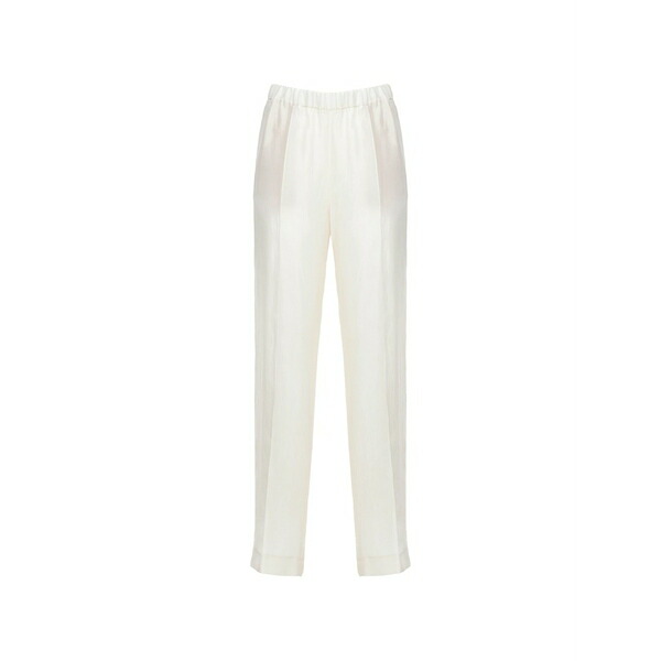 ファビアナ フィリッピ レディース 心地好いズボン下 ボトムス Elasticated-waist tapered trousers White