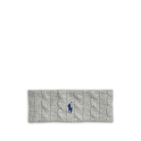 ラルフローレン レディース かぶり笠 添え物 Cable-knit head band Grey