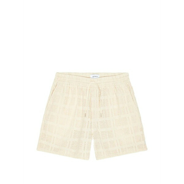 レ ドゥ メンズ カジュアルパンツ ボトムス Drawstring open-work deck shorts Neutrals