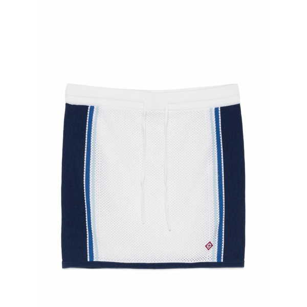 カサブランカ レディース スコート ボトムス Drawstring mesh skirt White ボトムス-スカート-レディースファッション