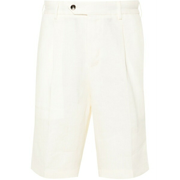 PTトリノ メンズ 心地好いズボン下 ボトムス Pleated-design shorts Neutrals
