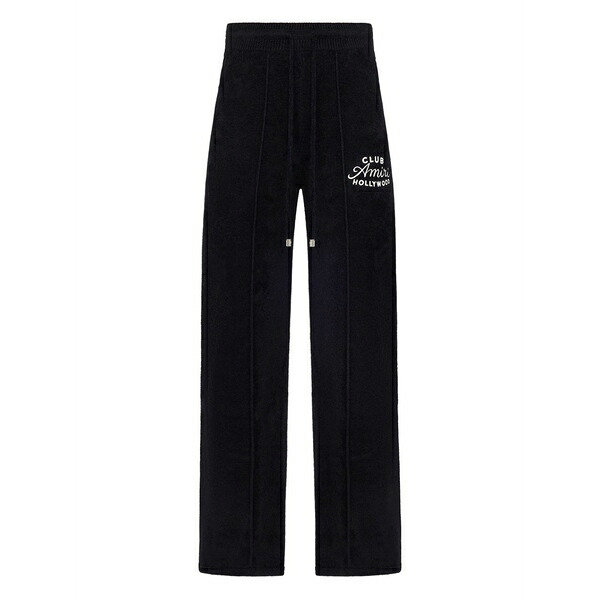 アミリ レディース カジュアルパンツ ボトムス Club logo drawstring track pants Black｜asty