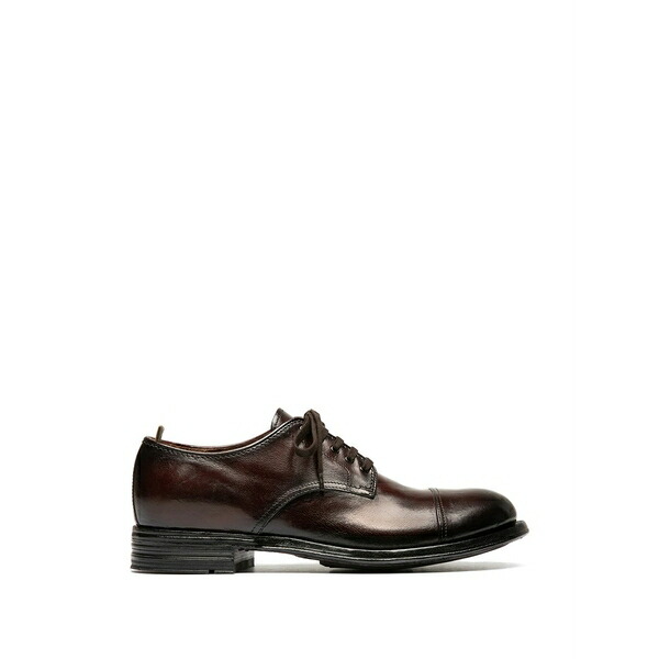 オフィチーネ 創作的 メンズ 御召しものシューズ シューズ Admiral cap-toe derby shoes Brown