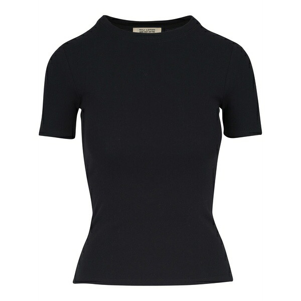 ニリロータン レディース Tシャツ トップス Cotton t-shirt Black|asty
