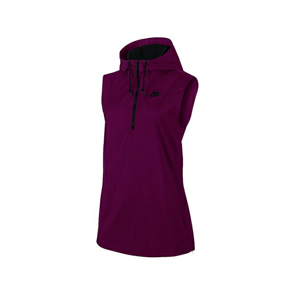 ナイキ レディース コート アウター Tech hypermesh hooded vest Purple｜asty
